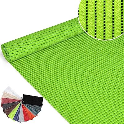 ANRO Tapis de bain en mousse souple antidérapant Uni Vert pomme 300 x 65 cm ANRO Tapis de bain en mousse souple antidérapant Uni Vert pomme 300 x 65 cm