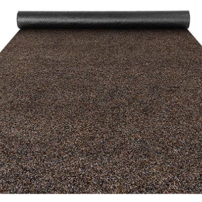 ANRO Poet Tapis de sol, anti-salissures, pour l'intérieur et l'extérieur, pour couloir, entrée, marron, 100 x 100 cm ANRO Poet Tapis de sol, anti-salissures, pour l'intérieur et l'extérieur, pour couloir, entrée, marron, 100 x 100 cm