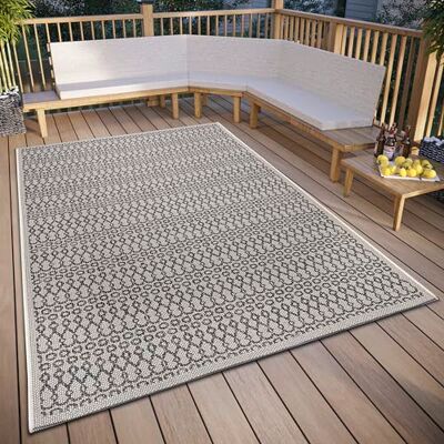 HANSE Home Vanti Tapis d'intérieur et d'extérieur résistant aux intempéries – Motif moderne, imperméable et robuste Tissu plat pour jardin, balcon, terrasse, salon Beige gris, 63 x 120 cm HANSE Home Vanti Tapis d'intérieur et d'extérieur résistant aux intempéries – Motif moderne, imperméable et robuste Tissu plat pour jardin, balcon, terrasse, salon Beige gris, 63 x 120 cm