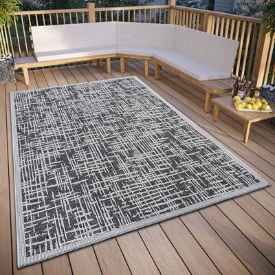 HANSE Home Telu Tapis d'intérieur et d'extérieur résistant aux intempéries – Motif moderne, imperméable et robuste Tissu plat pour jardin, balcon, terrasse, salon Gris beige, 115 x 170 cm HANSE Home Telu Tapis d'intérieur et d'extérieur résistant aux intempéries – Motif moderne, imperméable et robuste Tissu plat pour jardin, balcon, terrasse, salon Gris beige, 115 x 170 cm