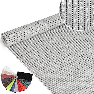 ANRO Tapis de bain antidérapant en mousse souple Gris clair 200 x 130 cm ANRO Tapis de bain antidérapant en mousse souple Gris clair 200 x 130 cm