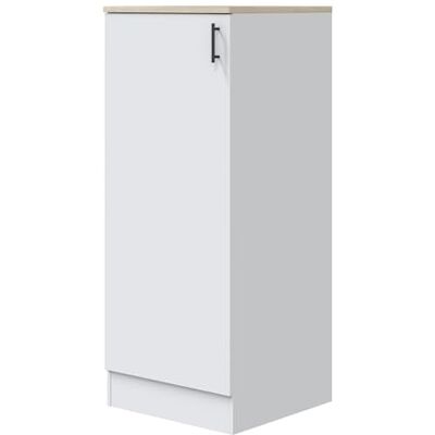 PEGANE Colonne Armoire de Cuisine avec 1 Porte Coloris Blanc Brillant/Chêne Canadien Hauteur 148 x Longueur 60 x Profondeur 60 cm PEGANE Colonne Armoire de Cuisine avec 1 Porte Coloris Blanc Brillant/Chêne Canadien Hauteur 148 x Longueur 60 x Profondeur 60 cm