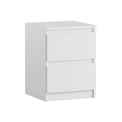YUMEBLY Blanc Nuit Table de chevet Table de chevet Espace nuit pour une chambre, un salon, une chambre jeune Petite commode 40x53x40cm YUMEBLY Blanc Nuit Table de chevet Table de chevet Espace nuit pour une chambre, un salon, une chambre jeune Petite commode 40x53x40cm