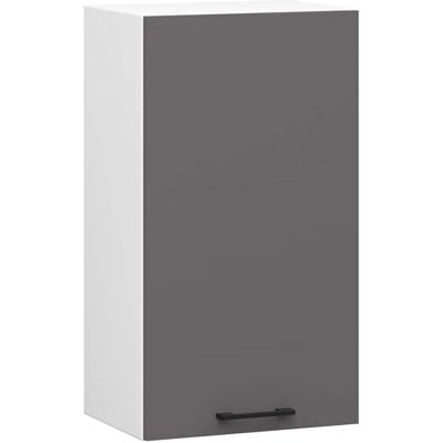 AKORD Oliwia H720 W40 Armoire suspendue de cuisine avec 2 étagères et 1 porte Armoire de cuisine encastrée, Meubles de cuisine, Panneau laminé, 40 x 30 x 72 cm, Blanc et gris graphite AKORD Oliwia H720 W40 Armoire suspendue de cuisine avec 2 étagères et 1 porte Armoire de cuisine encastrée, Meubles de cuisine, Panneau laminé, 40 x 30 x 72 cm, Blanc et gris graphite