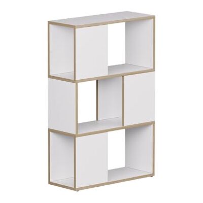 Vicco Séparation de pièce "Eneos", blanc/chêne, 60x94cm utilisable comme étagère autoportante pour une division flexible de l’espace Vicco Séparation de pièce "Eneos", blanc/chêne, 60x94cm utilisable comme étagère autoportante pour une division flexible de l’espace