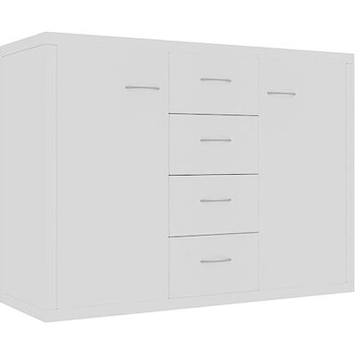 vidaXL Buffet, Meuble de Rangement avec Tiroir, Armoire de Rangement, Organisateur Salon Salle de Séjour Intérieur, Blanc Bois d’Ingénierie vidaXL Buffet, Meuble de Rangement avec Tiroir, Armoire de Rangement, Organisateur Salon Salle de Séjour Intérieur, Blanc Bois d’Ingénierie