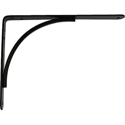 Amig Équerre d'étagère murale Console pour étagère Support étagère en Acier Coleur: Noir Dimensions: 250 x 200 Poids max.: 65 kg Amig Équerre d'étagère murale Console pour étagère Support étagère en Acier Coleur: Noir Dimensions: 250 x 200 Poids max.: 65 kg