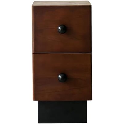 L8p2B5s7 Table de chevet Table de chevet verticale étroite avec deux tiroirs et base for le rangement la chambre à coucher(Brown,Grand) L8p2B5s7 Table de chevet Table de chevet verticale étroite avec deux tiroirs et base for le rangement la chambre à coucher(Brown,Grand)