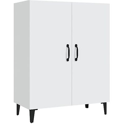 vidaXL Buffet Armoire de Rangement Organisateur de Maison Meuble de Rangement Armoire de Salon Intérieur Blanc Bois d'Ingénierie 70x34x90 cm vidaXL Buffet Armoire de Rangement Organisateur de Maison Meuble de Rangement Armoire de Salon Intérieur Blanc Bois d'Ingénierie 70x34x90 cm