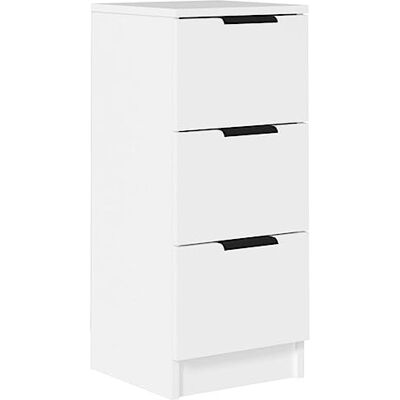 vidaXL Buffet Armoire de Rangement Meuble de Rangement Armoire Latérale Table de Chevet Table d'Appoint Blanc 30x30x70 cm Bois d'Ingénierie vidaXL Buffet Armoire de Rangement Meuble de Rangement Armoire Latérale Table de Chevet Table d'Appoint Blanc 30x30x70 cm Bois d'Ingénierie