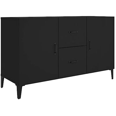 vidaXL Buffet Armoire de Rangement Organisateur de Maison Meuble de Rangement Armoire de Salon Intérieur Noir Bois d'Ingénierie 100x36x60 cm vidaXL Buffet Armoire de Rangement Organisateur de Maison Meuble de Rangement Armoire de Salon Intérieur Noir Bois d'Ingénierie 100x36x60 cm