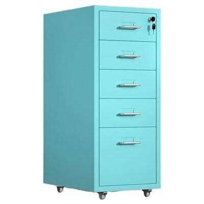 YHxFlux Armoire de bureau Armoire de rangement en acier laminé à froid épaissie, armoire multifonctionnelle for organisateur données, classeur bureau grande capacité 5 couches Rangement(Blue) YHxFlux Armoire de bureau Armoire de rangement en acier laminé à froid épaissie, armoire multifonctionnelle for organisateur données, classeur bureau grande capacité 5 couches Rangement(Blue)