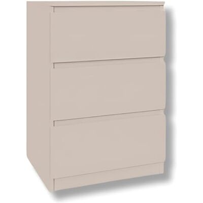 YUMEBLY Commode avec 3 tiroirs Kashmir 50 cm Idéale pour chambre, salon, chambre d’enfant et bureau Commode spacieuse Design moderne 50 x 75 x 40 cm YUMEBLY Commode avec 3 tiroirs Kashmir 50 cm Idéale pour chambre, salon, chambre d’enfant et bureau Commode spacieuse Design moderne 50 x 75 x 40 cm