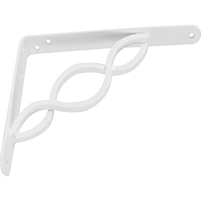 Amig Équerre d'étagère murale Console pour étagère Support étagère en Acier Coleur: Blanc Dimensions: 150 x 125 Poids max.: 195 kg Amig Équerre d'étagère murale Console pour étagère Support étagère en Acier Coleur: Blanc Dimensions: 150 x 125 Poids max.: 195 kg