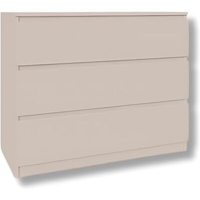YUMEBLY Commode avec 3 tiroirs Kashmir 90 cm Idéale pour chambre, salon, chambre d’enfant et bureau Commode spacieuse Design moderne 90 x 75 x 40 cm YUMEBLY Commode avec 3 tiroirs Kashmir 90 cm Idéale pour chambre, salon, chambre d’enfant et bureau Commode spacieuse Design moderne 90 x 75 x 40 cm