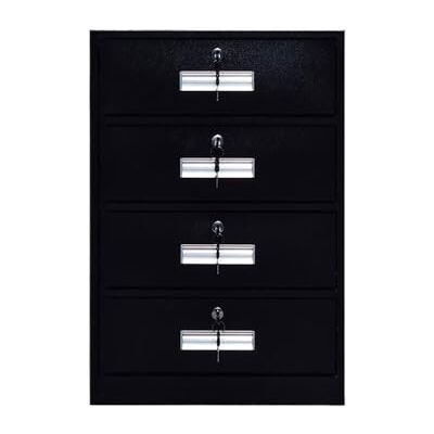 Kx9Lb8d Classeur Armoire de classement petite armoire courte avec tiroir verrouillable sous le bureau, d'activité, 4 tiroirs, chevet, en étain Armoire de bureau(Noir) Kx9Lb8d Classeur Armoire de classement petite armoire courte avec tiroir verrouillable sous le bureau, d'activité, 4 tiroirs, chevet, en étain Armoire de bureau(Noir)