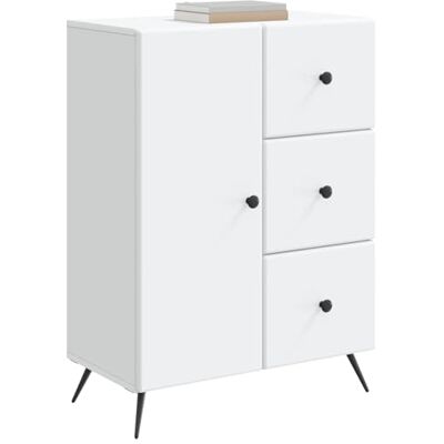 vidaXL Buffet avec tiroir Blanc 66 x 34,5 x 90 cm Bois d'ingénierie Armoire de salon Style rectangulaire moderne Beaucoup de rangement pour la nourriture, la décoration intérieure et l'organisation vidaXL Buffet avec tiroir Blanc 66 x 34,5 x 90 cm Bois d'ingénierie Armoire de salon Style rectangulaire moderne Beaucoup de rangement pour la nourriture, la décoration intérieure et l'organisation