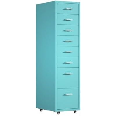 Z4T8M2K6G5 Placard de rangement 8 couches de classeur en métal grande capacité, armoire multifonctionnelle d'organisation données fichiers, rangement bureau à tiroirs Pour le bureau(Blue) Z4T8M2K6G5 Placard de rangement 8 couches de classeur en métal grande capacité, armoire multifonctionnelle d'organisation données fichiers, rangement bureau à tiroirs Pour le bureau(Blue)
