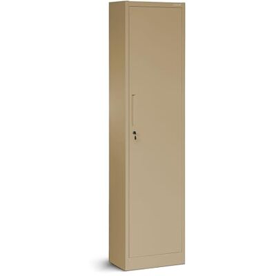 Jan Nowak Armoire de Bureau Métallique C001A 4 Etagères Tôle d'acier Portes Battantes Verrouillable 185 cm x 45 cm x 40 cm (Beige) Jan Nowak Armoire de Bureau Métallique C001A 4 Etagères Tôle d'acier Portes Battantes Verrouillable 185 cm x 45 cm x 40 cm (Beige)