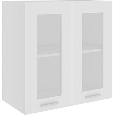 vidaXL Vitrine suspendue "Lyon" Blanc 60 x 31 x 60 cm Bois d'ingénierie vidaXL Vitrine suspendue "Lyon" Blanc 60 x 31 x 60 cm Bois d'ingénierie