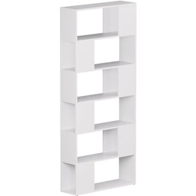 Vicco Séparation de pièce "Eneos", Blanc, 80x186cm utilisable comme étagère autoportante pour une division flexible de l’espace Vicco Séparation de pièce "Eneos", Blanc, 80x186cm utilisable comme étagère autoportante pour une division flexible de l’espace