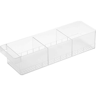 YAMAZAKI TOWER 5762 Organisateur de réfrigérateur avec séparateurs Blanc PS RESIN, L 11 x L 37,5 x H 8,2 cm YAMAZAKI TOWER 5762 Organisateur de réfrigérateur avec séparateurs Blanc PS RESIN, L 11 x L 37,5 x H 8,2 cm