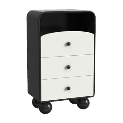 Huangj-0527 Coffre à tiroirs Commode, commode de chambre à coucher, meuble rangement avec 3 tiroirs, chevet Commode(Black-A) Huangj-0527 Coffre à tiroirs Commode, commode de chambre à coucher, meuble rangement avec 3 tiroirs, chevet Commode(Black-A)