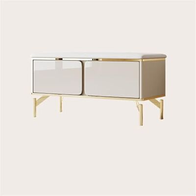 WIKKASSEIR Banc de rangement à chaussures moderne avec siège rembourré et compartiment à chaussures, organiseur de chaussures pour entrée, chambre, placard et couloir, entrée de salle de bain avec WIKKASSEIR Banc de rangement à chaussures moderne avec siège rembourré et compartiment à chaussures, organiseur de chaussures pour entrée, chambre, placard et couloir, entrée de salle de bain avec
