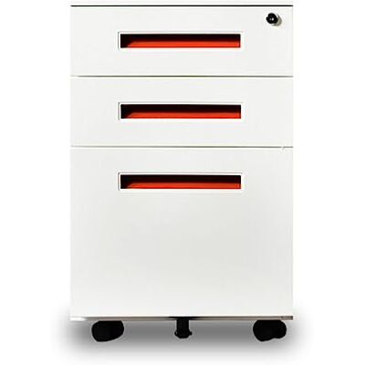 CWCQGH Classeur mobile à 3 tiroirs – Boîte de rangement de bureau avec serrure, organiseur de documents A4, armoire de fichiers en métal avec serrure, design anti-basculement, pour bureau et bureau à CWCQGH Classeur mobile à 3 tiroirs – Boîte de rangement de bureau avec serrure, organiseur de documents A4, armoire de fichiers en métal avec serrure, design anti-basculement, pour bureau et bureau à
