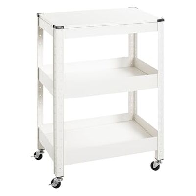 Haku Mobilier Chariot de Service Blanc 50x32x75cm - Chariot de Service Haku Mobilier Chariot de Service Blanc 50x32x75cm - Chariot de Service