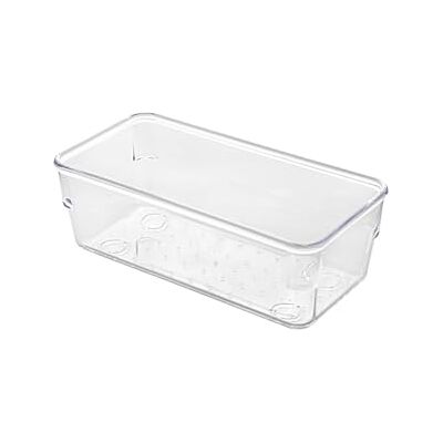 Metaltex Système de rangement de tiroirs, organiseur transparent, petit, étroit Metaltex Système de rangement de tiroirs, organiseur transparent, petit, étroit