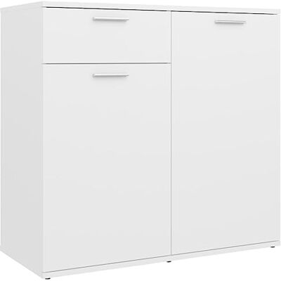 vidaXL Buffet, Meuble de Rangement avec Tiroir, Armoire de Rangement, Organisateur Salon Salle de Séjour Intérieur, Blanc Bois d’Ingénierie vidaXL Buffet, Meuble de Rangement avec Tiroir, Armoire de Rangement, Organisateur Salon Salle de Séjour Intérieur, Blanc Bois d’Ingénierie