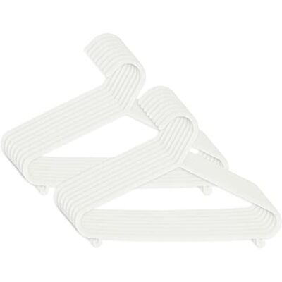 BIECO Cintres pour Bébé et Enfant Hanger en Plastique pour Armoire de Stockage Blanc, Étroit 29.5cm, 16 Pièces, ArtN 90016147 BIECO Cintres pour Bébé et Enfant Hanger en Plastique pour Armoire de Stockage Blanc, Étroit 29.5cm, 16 Pièces, ArtN 90016147