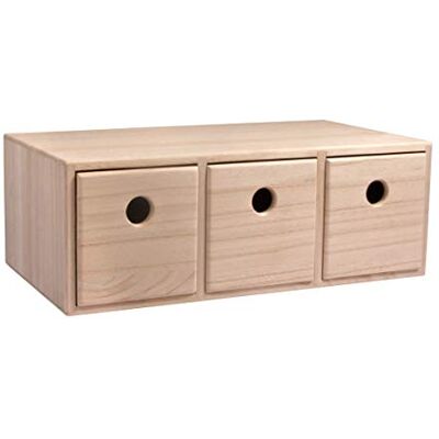 Mini Tiroir en Bois Hobby - Rangement Petits Objets - Certifié FSC Mini Tiroir en Bois Hobby - Rangement Petits Objets - Certifié FSC