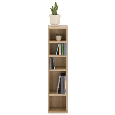 IDIMEX Étagère pour CD et DVD Melodie en Bois avec 5 étagères, 21 x 88 x 20 cm, Idéal pour rangements CD et DVD, Semi-modulable, Coloris chêne Sonoma IDIMEX Étagère pour CD et DVD Melodie en Bois avec 5 étagères, 21 x 88 x 20 cm, Idéal pour rangements CD et DVD, Semi-modulable, Coloris chêne Sonoma