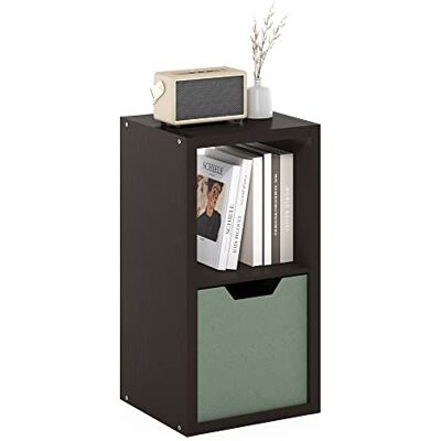 Organisateur de Rangement Furinno 2-Cubes Chêne Foncé Organisateur de Rangement Furinno 2-Cubes Chêne Foncé