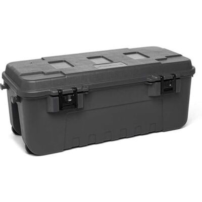 Plano Sportsman's Trunk Large, Storage Trunks, PLAT19CH,Charcoal, Organisateur de coffre, Coffre robuste, Coffre empilable, Durable, Coffre de l'armée Plano Sportsman's Trunk Large, Storage Trunks, PLAT19CH,Charcoal, Organisateur de coffre, Coffre robuste, Coffre empilable, Durable, Coffre de l'armée