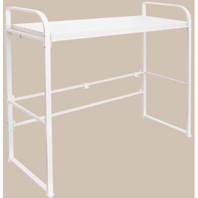 ONFSZCKB Étagères de bureau, organisateur de bibliothèque de bureau en métal avec cadre en acier pour le rangement de bureau, mini étagères de bureau mignonnes blanches, organiseurs polyvalents ONFSZCKB Étagères de bureau, organisateur de bibliothèque de bureau en métal avec cadre en acier pour le rangement de bureau, mini étagères de bureau mignonnes blanches, organiseurs polyvalents