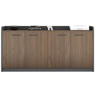 guiling-1986 Classeur Armoire de classement courte en bois marron à quatre portes avec serrure, armoire rangement for données et divers articles bureau Armoire de bureau guiling-1986 Classeur Armoire de classement courte en bois marron à quatre portes avec serrure, armoire rangement for données et divers articles bureau Armoire de bureau