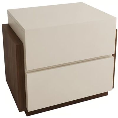 L8p2B5s7 Table de chevet Table de chevet avec double tiroir sur pied for l'organisation du rangement la chambre à coucher(Brown,S) L8p2B5s7 Table de chevet Table de chevet avec double tiroir sur pied for l'organisation du rangement la chambre à coucher(Brown,S)
