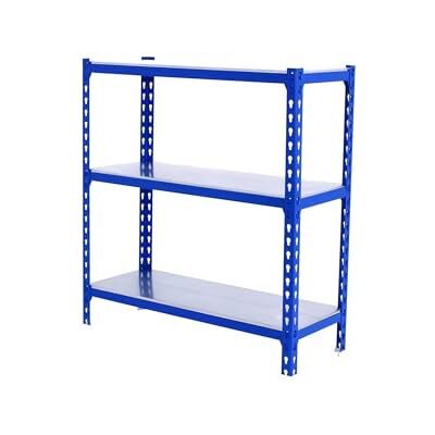 Simon Rack Étagère Rangement 900x1100x500 mm, 3 Niveaux, 200 kg Point de Flexion, Étagère Charge Lourde, Étagère Garage, Bleu/Galvanisé Simonclick Simon Rack Étagère Rangement 900x1100x500 mm, 3 Niveaux, 200 kg Point de Flexion, Étagère Charge Lourde, Étagère Garage, Bleu/Galvanisé Simonclick