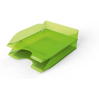 Durable Basic 1701674017 Lot de 6 corbeilles à courrier empilables Vert citron Format A4 Durable Basic 1701674017 Lot de 6 corbeilles à courrier empilables Vert citron Format A4