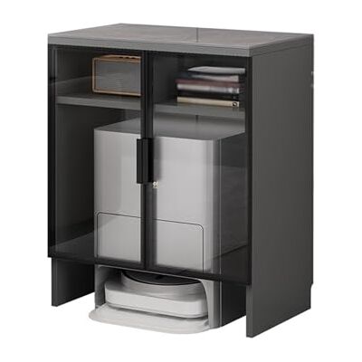 ZYYANSHOP Petite armoire Étagère de rangement for robot balayeur Étagères salon Support simple for aquarium Nouveau meuble chinois for for fleurs(Noir,50x40x80.6cm) ZYYANSHOP Petite armoire Étagère de rangement for robot balayeur Étagères salon Support simple for aquarium Nouveau meuble chinois for for fleurs(Noir,50x40x80.6cm)