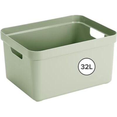 SUNWARE perfectly organised Sunware Sigma Home Boite de Rangement 32L 44,5x34,5x24,3cm Plastique Panier rangement vert SUNWARE perfectly organised Sunware Sigma Home Boite de Rangement 32L 44,5x34,5x24,3cm Plastique Panier rangement vert
