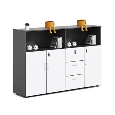 YHxFlux Armoire de bureau Armoire à tiroirs verrouillable, classeur bas, organisateur de bureau, armoire rangement séparation, d'imprimante Rangement(Noir) YHxFlux Armoire de bureau Armoire à tiroirs verrouillable, classeur bas, organisateur de bureau, armoire rangement séparation, d'imprimante Rangement(Noir)