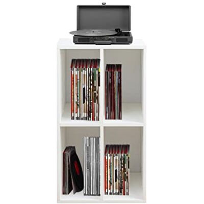 VDD Meuble vinyle lp record rangement disques lp meuble platine vinyle blanc VDD Meuble vinyle lp record rangement disques lp meuble platine vinyle blanc