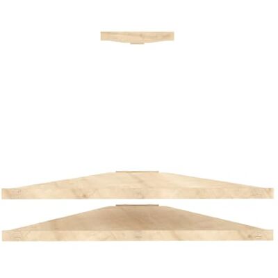 DECOROTIKA Mensi Meuble TV d'angle flottant en MDF 8 mm DECOROTIKA Mensi Meuble TV d'angle flottant en MDF 8 mm