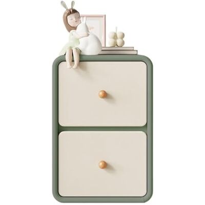 mjyyyds188 Table de nuit Table de chevet en bois vert, petite commode rangement ultra étroite avec clip latéral, double tiroir beige(X-Small) mjyyyds188 Table de nuit Table de chevet en bois vert, petite commode rangement ultra étroite avec clip latéral, double tiroir beige(X-Small)