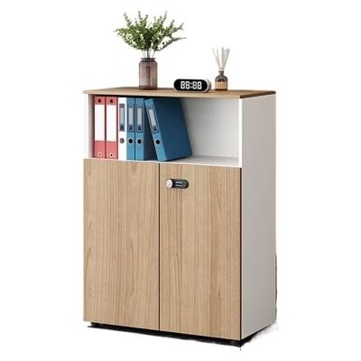 YHxFlux Armoire de bureau Armoire de rangement bureau courte avec serrure, données en bois cloison Rangement YHxFlux Armoire de bureau Armoire de rangement bureau courte avec serrure, données en bois cloison Rangement
