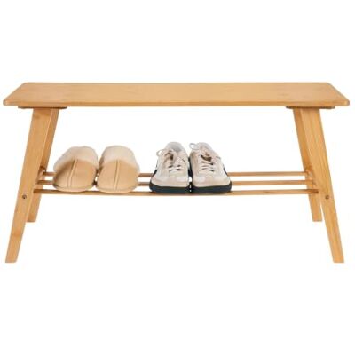 Spetebo Banc à chaussures en bois de bambou avec étagère 80 x 40 cm Charge maximale : 150 kg Banc en bois massif avec étagère à chaussures, banc de couloir, banc d'invités, banc décoratif, banc à fleurs Spetebo Banc à chaussures en bois de bambou avec étagère 80 x 40 cm Charge maximale : 150 kg Banc en bois massif avec étagère à chaussures, banc de couloir, banc d'invités, banc décoratif, banc à fleurs